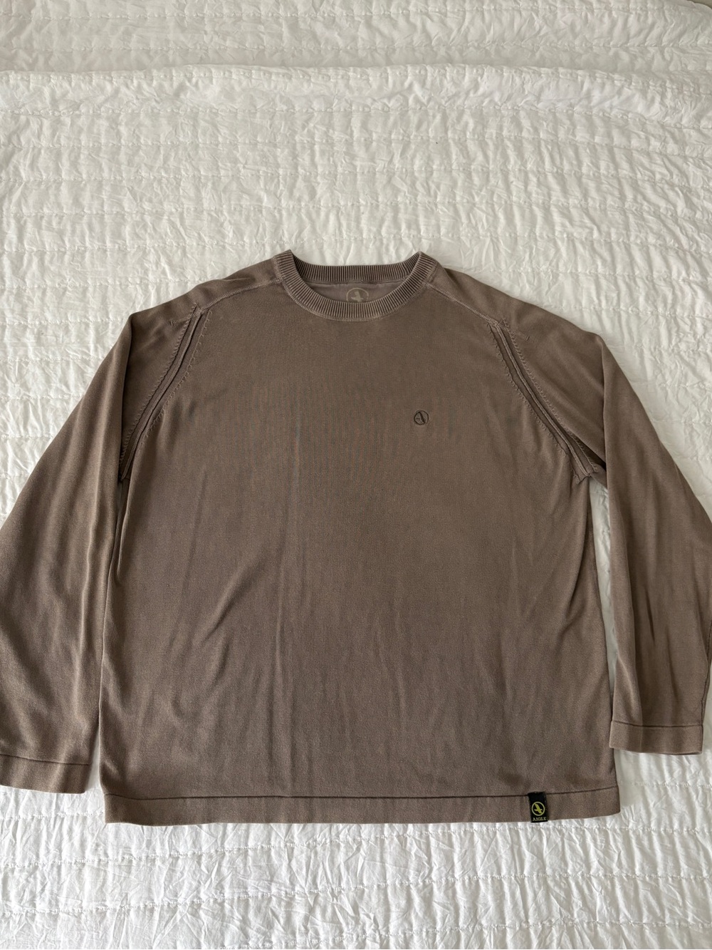 Aigle Men's Long-Sleeve Crewneck Shirt - Brown